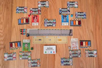 25th Century Games Neko Syndicate Board Game Strategic Tableau-Building Card Game 1-4 Players Ages 14+ 30 Min Playtime Solo Mode Sushi Theme