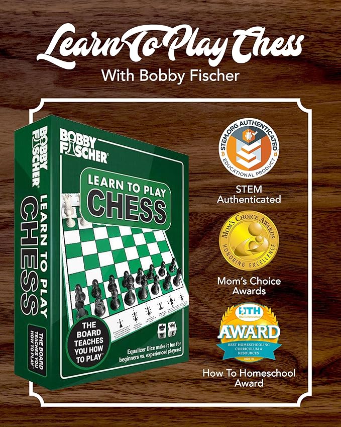 Bobby Fischer® Learn to Play Chess Set Board Game