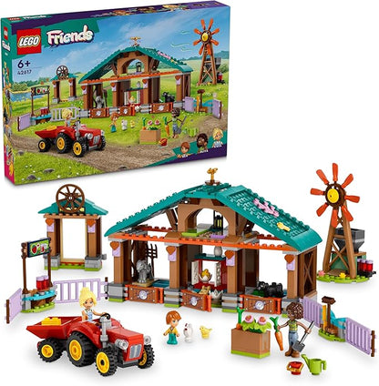 Lego Friends The Sanctuary of The Farm Animals Building Toy with Tractor Mill 3 Mini Dolls and 5 Animals Toys for Girls and Children from 6 Years and Older Gift Ideas 42617