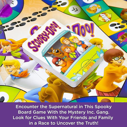 AQUARIUS Scooby-Doo Journey Board Game - Fun for Kids &amp Adults - Officially Licensed Scooby-Doo Merchandise &amp Collectibles (97018) Blue White Orange for 96 months