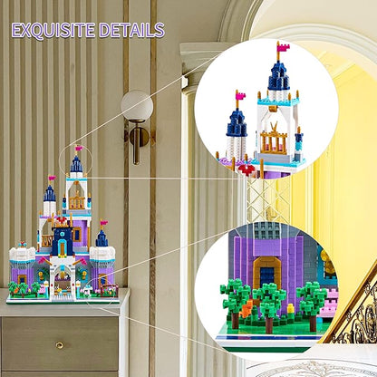 Architecture Micro Blocks Building Castle Sets2800+ PCS Mini Bricks Building Blocks for Adults and TeensDream Castle