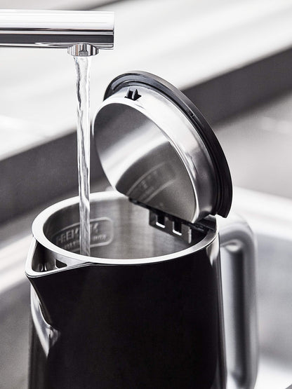 Krups Smart'n Light BW801810 Kettle, 5 Temperatures, 1.7 Litre Capacity, Stainless Steel Interior, Double-Walled, Black