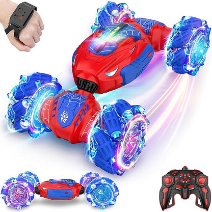 Remote Control Car Gesture Sensing RC Stunt Car 4 WD Transform Off Road for Rotating 2.4Ghz Hand Controlled Remote Control Twister Cars RC Cars for Kids Boys Girls Toy Gift Age 8 9 10 11 12 yr
