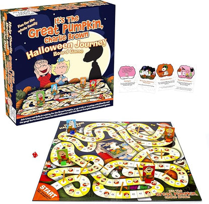 AQUARIUS Peanuts Great Pumpkin Board Game - Peanuts Themed Board Game - Fun Family Holiday Gift for Kids and Adults - Officially Licensed Peanuts Comics and Show Merchandise &amp Collectibles