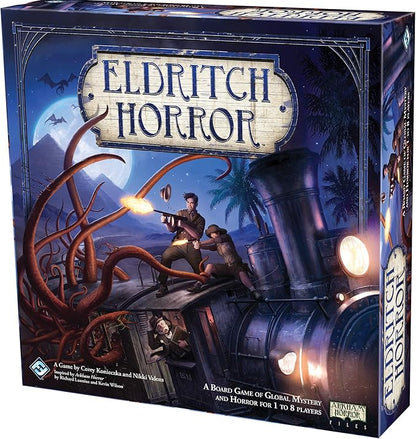 Asmodee Eldritch Horror Board Game - A World-Spanning Cooperative Adventure in Terror Mystery Game for Adults Ages 14+ 1-8 Players 2-4 Hour Playtime
