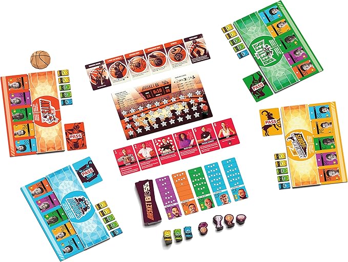 Basketboss - Strategy - Auction Board Game - Sports Board Game - 2-5 Players - 40 Minutes Play Time