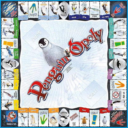 Late for The Sky Penguin-Opoly Family Board Game – Opoly-Style Penguin Theme Educational Fun for Kids &amp Adults 2-6 Players Ages 8+ Collect Species Learn Facts Gift Idea