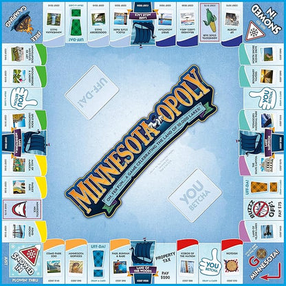 Late for The Sky Minnesota-Opoly Board Game State-Themed Family Strategy Game Night for 2-6 Players Ages 8+ Traditional or 1-Hour Play Land of 10000 Lakes Fun