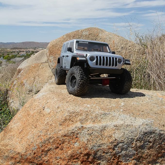 Axial RC Truck 1/6 SCX6 Jeep JLU Wrangler 4WD Rock Crawler RTR (Batteries and Charger Not Included): Silver AXI05000T2