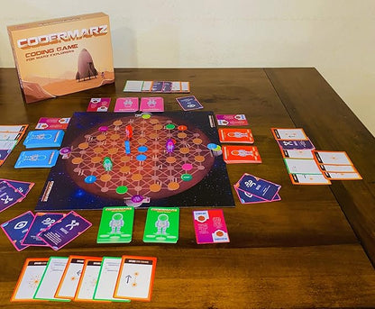 Game for Space and AI Learners! NBC Featured: First Ever Board Game for Boys and Girls Age 6+. Teaches About Mars AI and Computer Programming Through Fun Astronaut and Neural Adventure!
