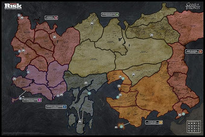 USAOPOLY Risk Themed Game of Thrones Strategy Board Game |for Game of Thrones Fans | Official Merchandise | Based on The TV Show on HBO Orignal Color