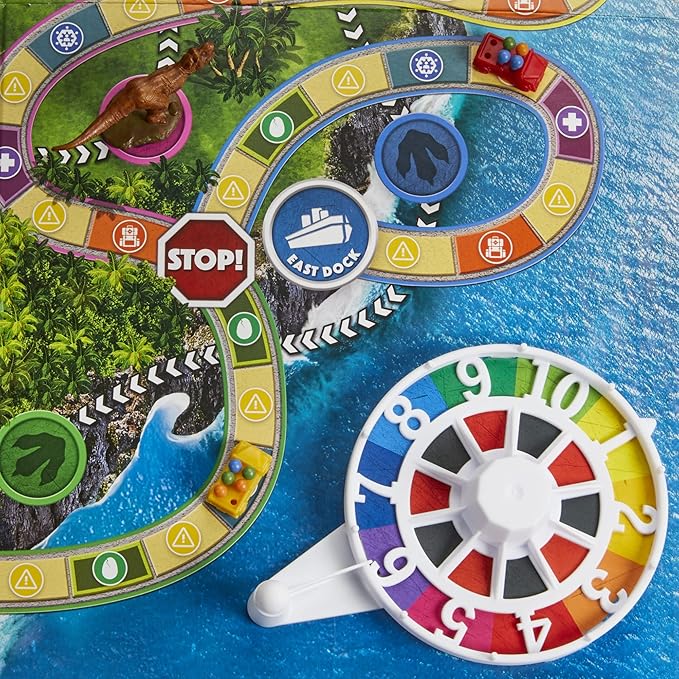 Hasbro Gaming The Game of Life Jurassic Park Edition Family Board Game for Kids Ages 8 and Up Inspired by The Original Hit Movie