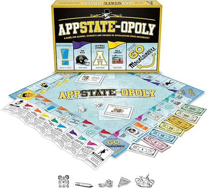 Late for The Sky App State-Opoly Board Game – Appalachian State University Campus Edition Family Strategy Game 2-6 Players Ages 8+ Traditional or 1-Hour Play