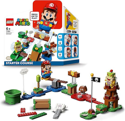 Lego Super Mario Adventures with Mario Starter Course Set Buildable Toy Game Collectible Gifts for Kids Boys &amp Girls 6 Plus Year Old with Interactive Figure 71360