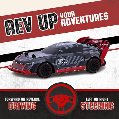 Flybar Hoonigan Hoonitron Remote Control Car for Kids – RC Drift Car RC Cars Race Car 3.7V 2.4 Ghz Detailed Replica Design USB Rechargeable Battery Included 1:32 Scale 100 ft Range 4 Mph