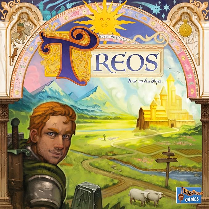 Treos Board Game - an Adventurous Quest for Gold! Strategy Game Family Game for Kids &amp Adults Ages 10+ 2-4 Players 40-80 Minute Playtime Made by Lookout Games