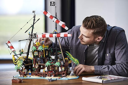 Lego® Ideas Pirates of Barracuda Bay 21322 Pirate Shipwreck Model Building Kit for Play and Display