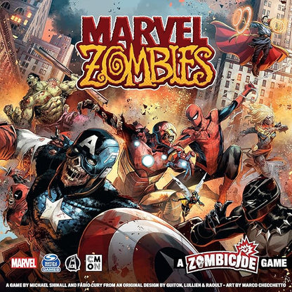 Marvel Zombies - A Zombicide Game: Embrace The Hunger as Heroes Turn Undead in The Ultimate Marvel Crossover! Cooperative Strategy Game Ages 14+ 1-6 Players 90 Minute Playtime Made by CMON