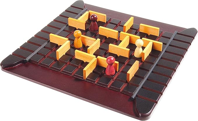 Quoridor - Over 1 Million Sold! Mensa Select Winner | Wooden Abstract Strategy Game for Adults and Families | Ages 8+ | 2 to 4 Players | 1 Minute to Learn 15 Minutes to Play