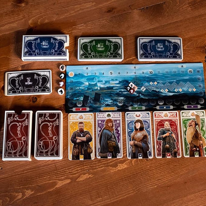 Knarr Board Game - Form the Greatest Band of Vikings! Thrilling Exploration and Strategy Game Fun Family Game for Kids &amp Adults Ages 10+ 2-4 Players 30 Min Playtime Made by Pandasaurus Games