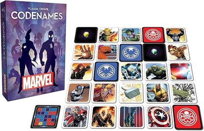USAopoly Marvel Codenames | Based On The Hit Social Word Game Codenames | Relive Memorable Moments From The Marvel Comic Universe | Fun Board Game For The Whole Family