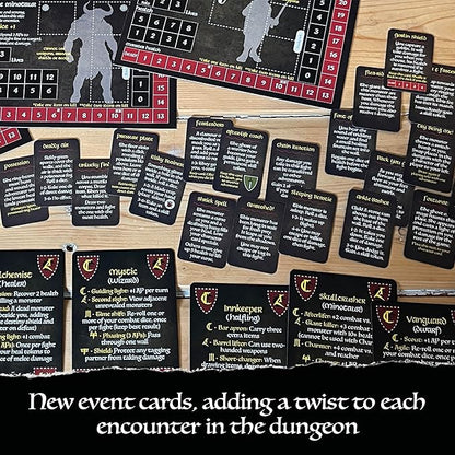 Bag of Dungeon Bag of Dungon Legends Character Expansion Pack - use with Any Board Game - with Added Destiny Skill Cards Encounter Cards and 4 new Brave Heroes - (2nd Edition)