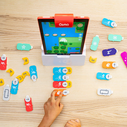 Osmo-Coding Starter Kit for Fire Tablet-3 Educational Learning Games Ages 5-10+-Learn to Code,Coding Basics & Coding Puzzles-STEM Toy Gifts,Boy & Girl(Osmo Fire Tablet Base Included-Amazon Exclusive)