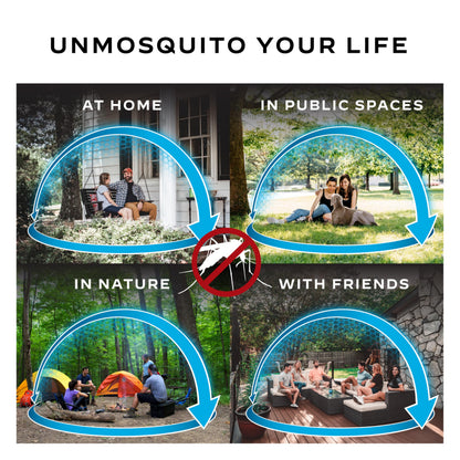Thermacell E55 E-Series Rechargeable Mosquito Repeller with 20' Mosquito Protection Zone; Blue; Includes 12-Hr Repellent Refill; Bug Spray Alternative; Scent Free; No Candle or Flame