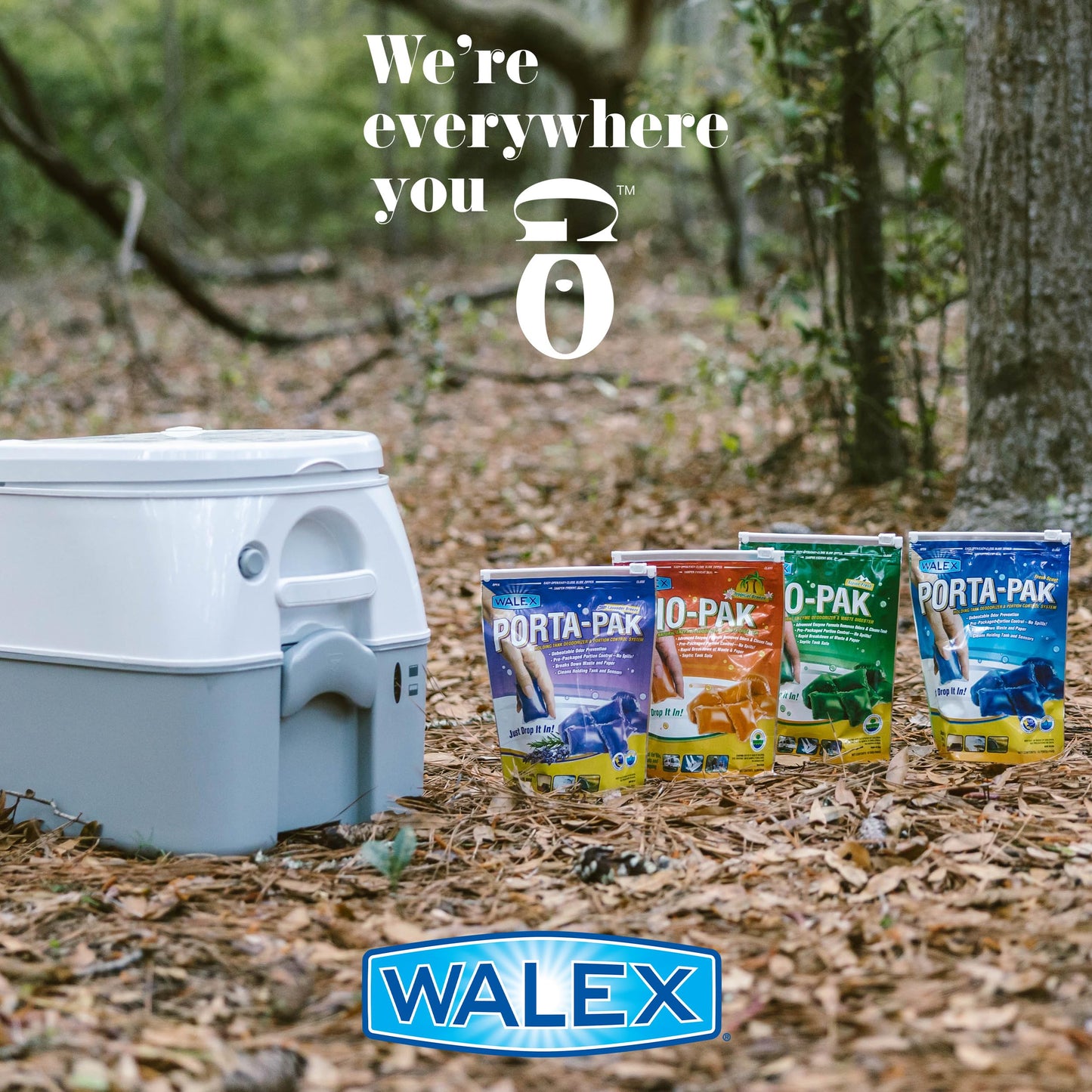 Walex Citra-Pak RV/Marine Holding Tank Deodorizer Drop-Ins - Waste Breakdown & Odor Control, Cleans Holding Tank & Sensors, Biocide-Free, Treatment for RVs, Boats, & Portable Toilets - Citrus, 30 Pack