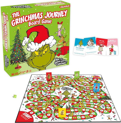 Aquarius Grinchmas Journey Board Game - Fun for Kids &amp Adults - Officially Licensed Dr Seuss Merchandise &amp Collectibles