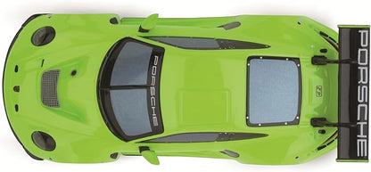 Carrera Hybrid Racing Car Porsche 911 GT3 R Acid Green 1:50 Scale Front and Rear Lights USB-C Rechargeable RC Additional Vehicle