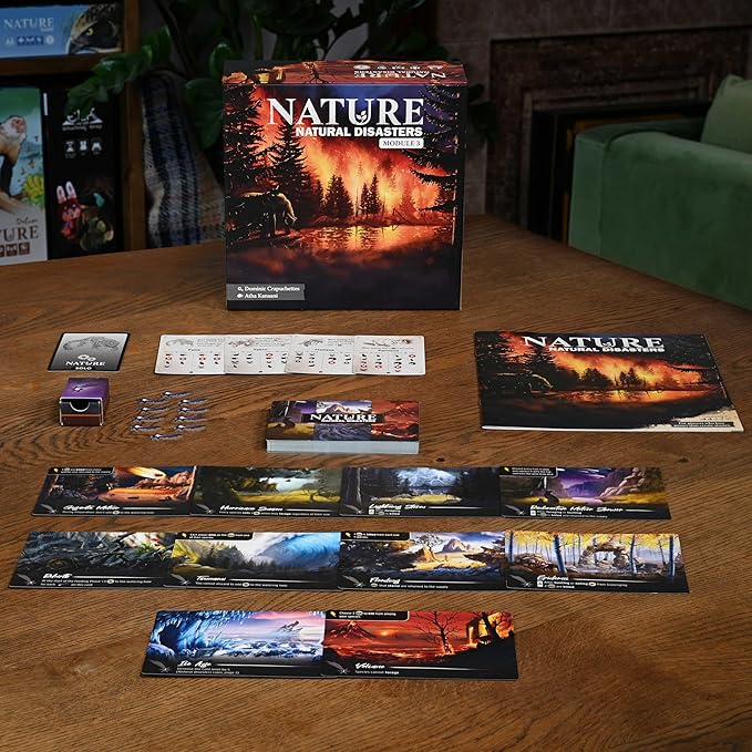 Northstar Game Studio Nature Board Game Expansion Module 3: Natural Disasters | Adapt Species in a Changing Environment | Strategy Game for Adults Teens Families and Solo | 1-4 Players Age 10+