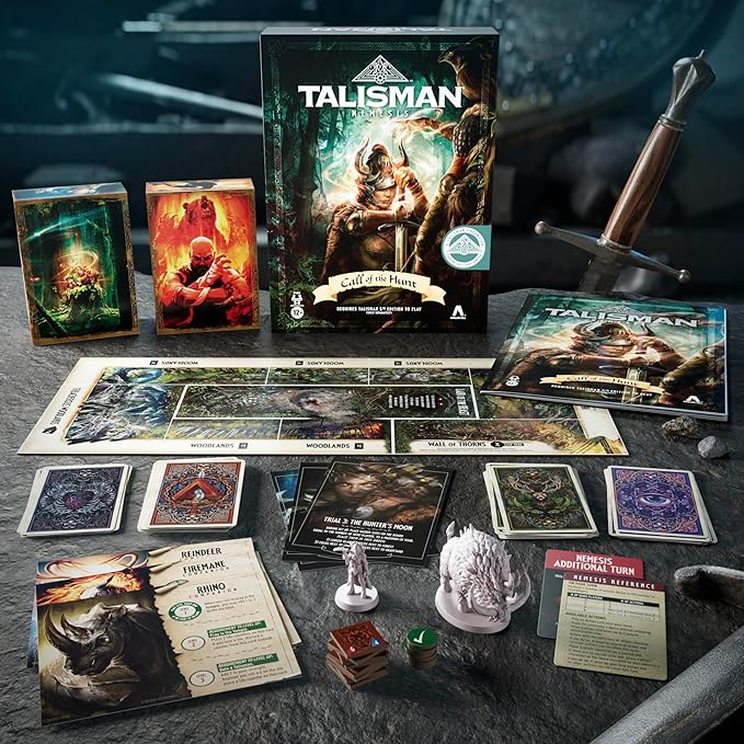 Avalon Hill Talisman Nemesis: Call of The Hunt Expansion Pack - Adventure Strategy Game - Ages 12+ - 3-6 Players - 60 mins