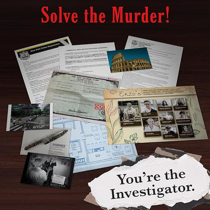 Murder Mystery Party Case Files: Death by Chef's Knife for 1 or More Players Ages 14 and Up