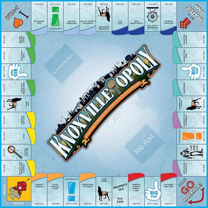 Late for The Sky Knoxville-Opoly City Board Game Family Strategy Game Night for 2-6 Players Ages 8+ Opoly-Style Play with Knoxville Landmarks Traditional or 1-Hour Version