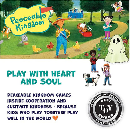 Peaceable Kingdom Ghost in The Attic - Cooperative Board Game for Family Game Night – Unique Glow-in-The-Dark Board Game - Great for Kids Ages 5 &amp Up