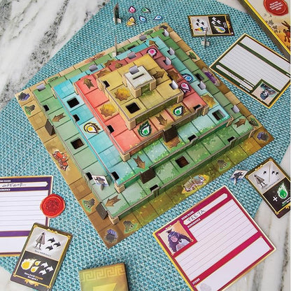 MindWare Ziggurat Cooperative Family Legacy Adventure Game by Matt Leacock &amp Rob Daviau Illustrated by Cory Godbey for Ages 8+