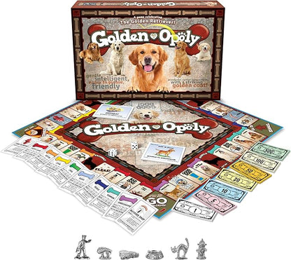 Late for The Sky Golden Retriever-Opoly Dog Board Game Family Strategy Game for 2–6 Players Ages 8+ Opoly-Style Gameplay Gift for Dog Lovers Classic Property Trading Fun