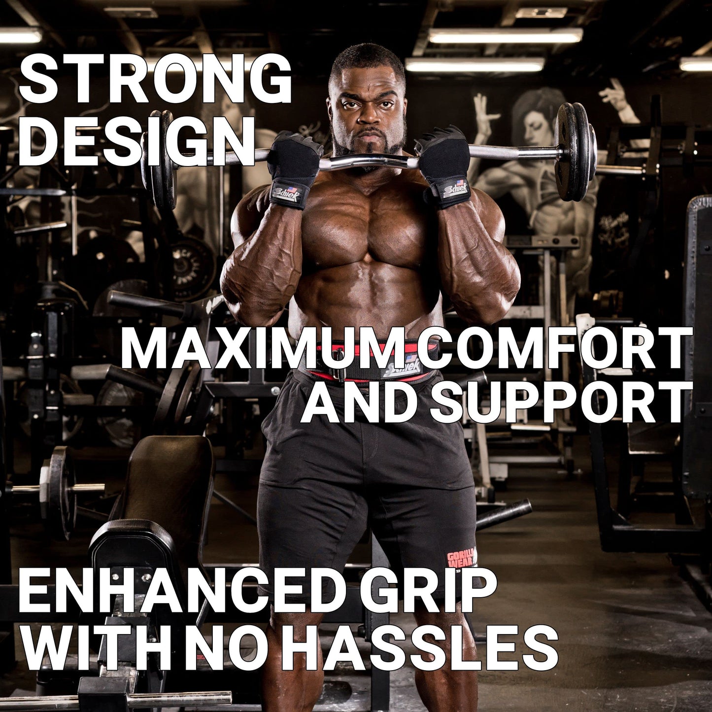 Schiek 540 Platinum Lifting Gloves - One Year Warranty!