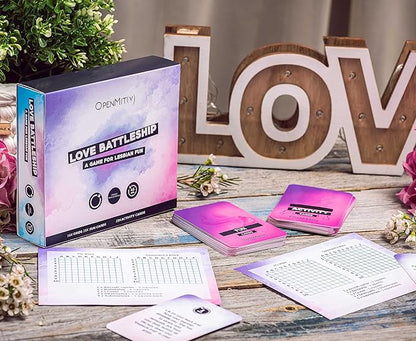 OpenMity Love Battleship – Fun &amp Playful Game for Lesbian Couples – Cute Game for Date Night Ideas