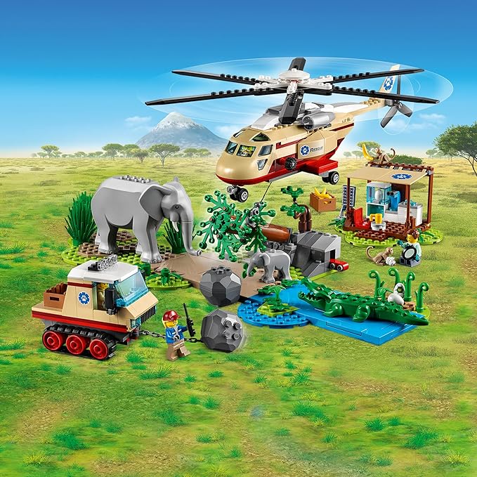 LEGO City Wildlife Rescue Operation 60302 Building Kit Creative Toy Best Gifts for Kids New 2021 (525 Pieces)