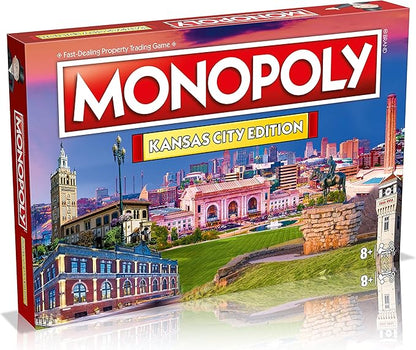 Monopoly Board Game Kansas City Edition: 2-6 Players Family Board Games for Kids and Adults Board Games for Kids 8 and up for Kids and Adults Ideal for Game Night