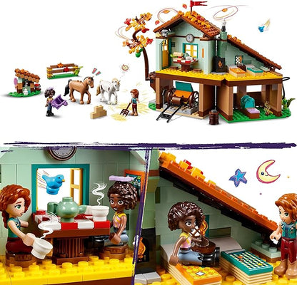 Lego Friends Autumn’s Horse Stable 41745 Building Toy Role-Play Fun for Kids Ages 7+ with 2 Mini-Dolls and 2 Horses Carriage and Riding Accessories A Gift Birthday Gift for Kids Who Love Horses