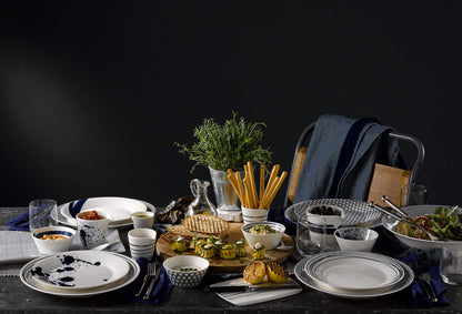 Royal Doulton Pacific Mixed Patterns Cheese Boards, 7.9", Blue/White, Set of 4