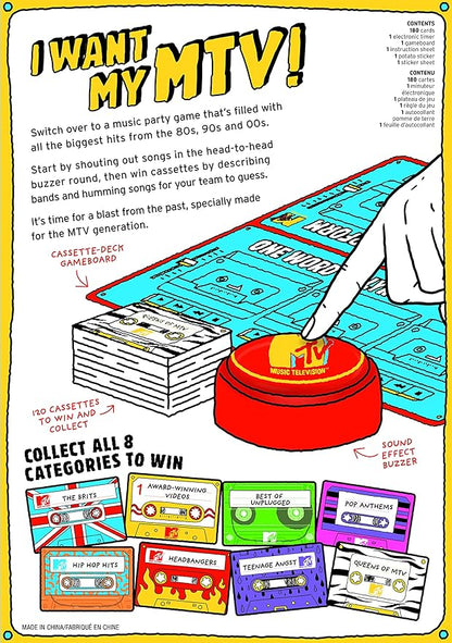 Big Potato MTV Game The Music Throwback Party Quiz Board Game for Adults and Teens Ages 14 and up