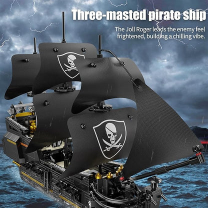 Pirate Ship Building Blocks SetsMOC Black Pearl Ship Building ToysPirate Boat Collectible Display for Home or Office DecorValentine Day Birthday Gift for Adults &amp Boys 8-14(921Pcs)