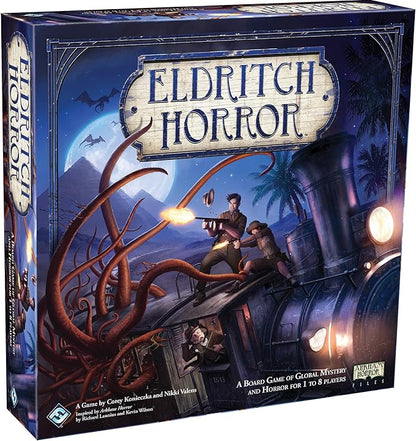 Asmodee Eldritch Horror Board Game - A World-Spanning Cooperative Adventure in Terror Mystery Game for Adults Ages 14+ 1-8 Players 2-4 Hour Playtime