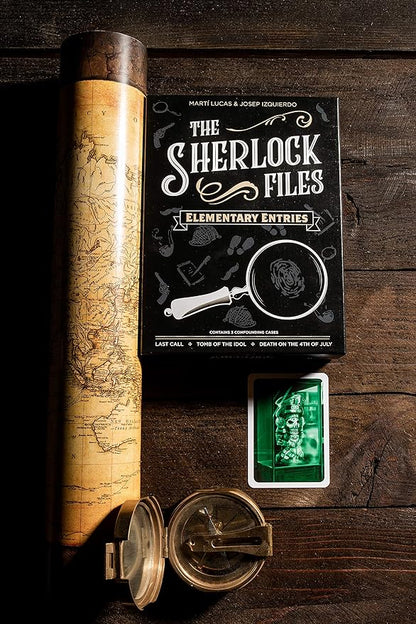 Indie Boards &amp Cards Sherlock Files: Elementary Entries - Cooperative Modern Detective Game - for 1 to 8 Players Ages 14+