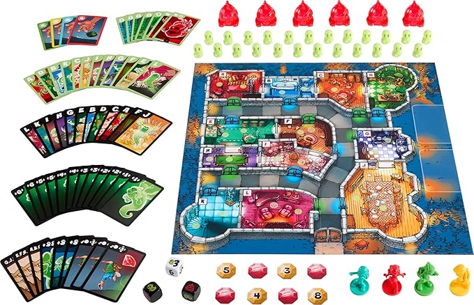 Mattel Games Ghost Fightin’ Treasure Hunters Anniversary Edition Board Game Cooperative Family Game with Two Ways to Play Including a One vs. All Mode for 2-5 Players
