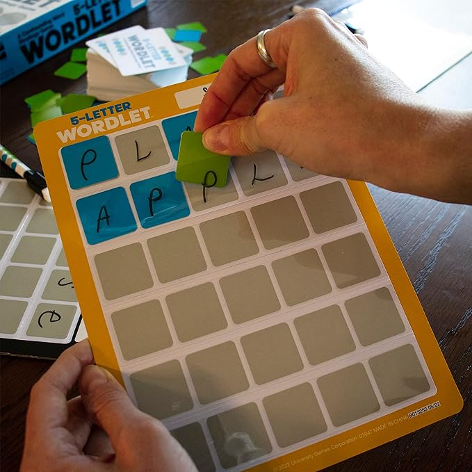 University Games | 5 Letter Wordlet Game for 2 to 4 Players Ages 8 and Up